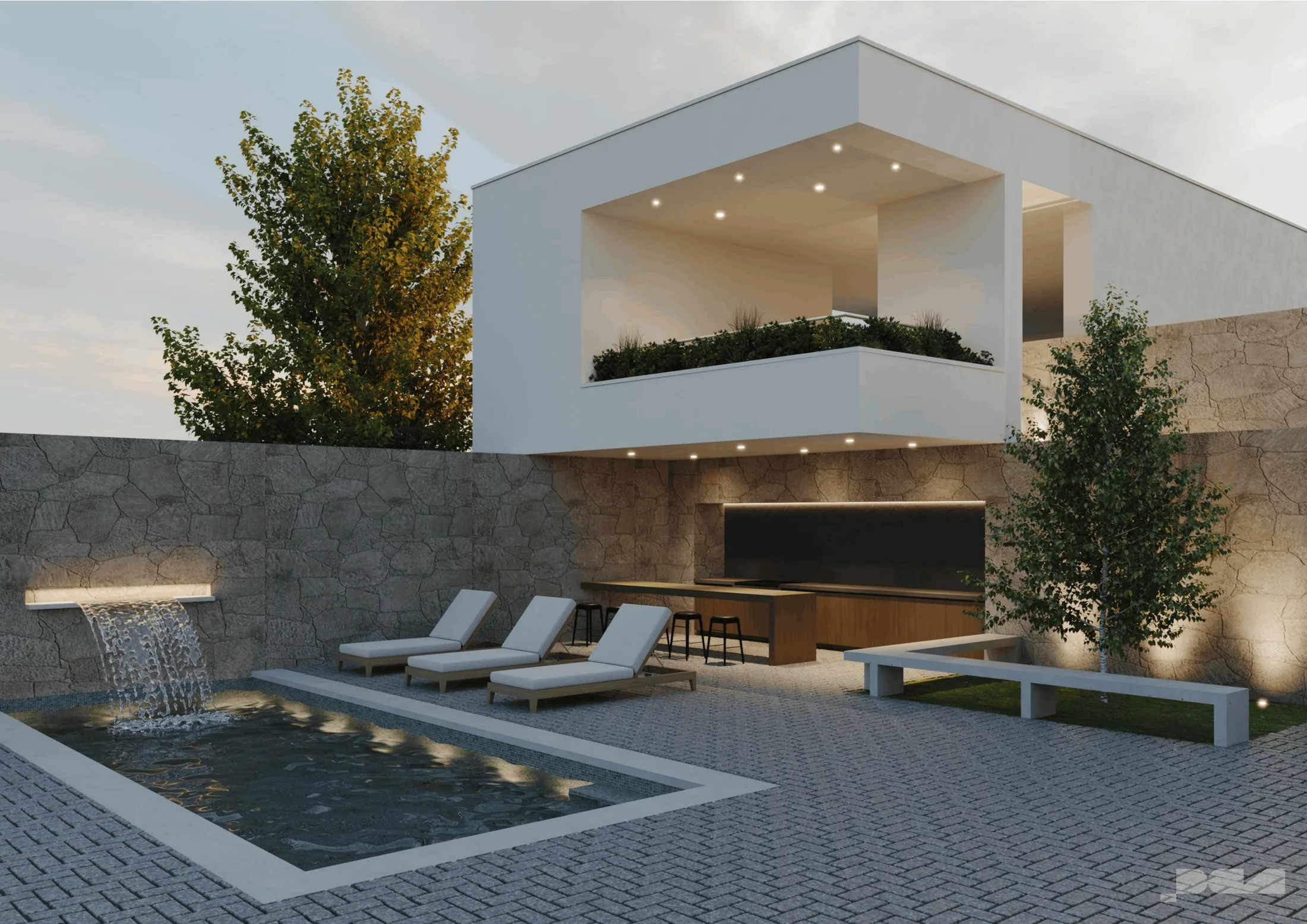 Estar junto a la piscina de un activo gestionado por Althura Host