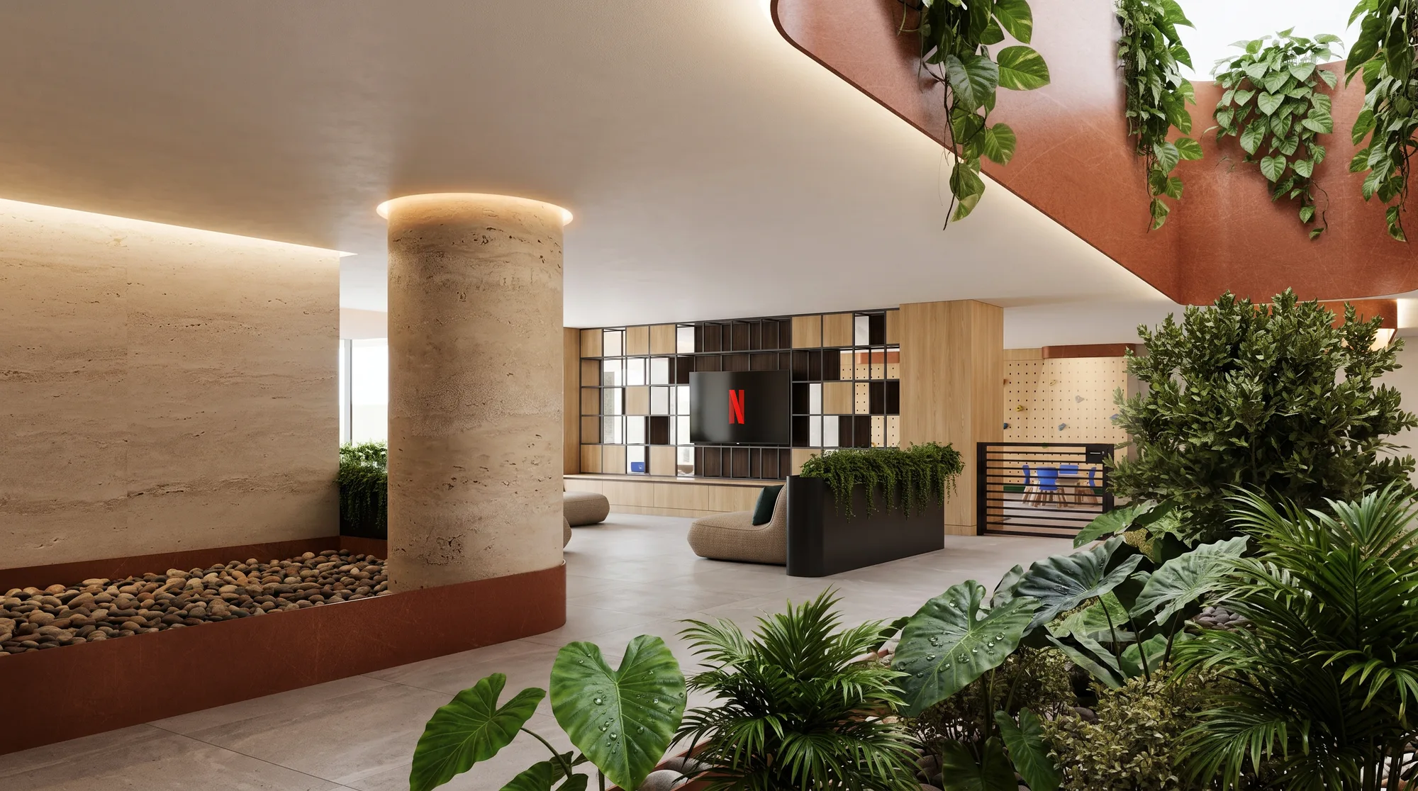 LÍF — lobby y plaza de acceso