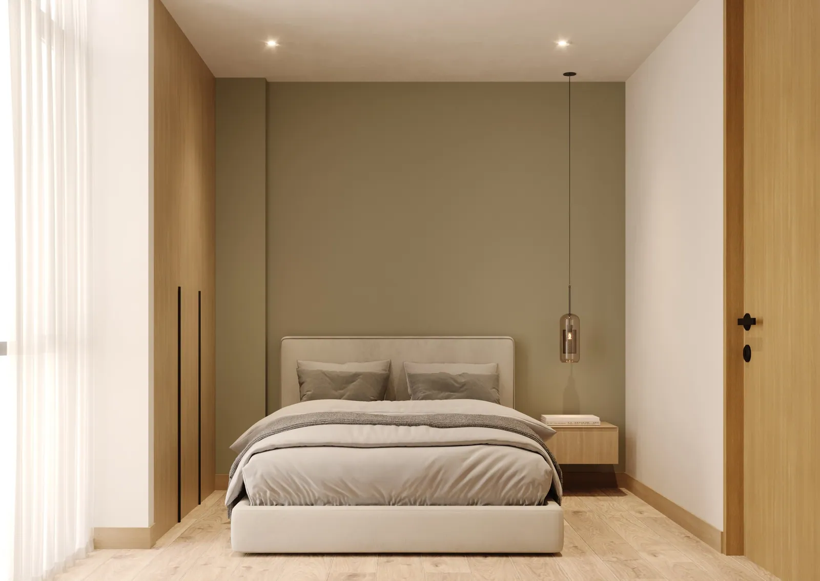 Savoir — dormitorio con acento verde