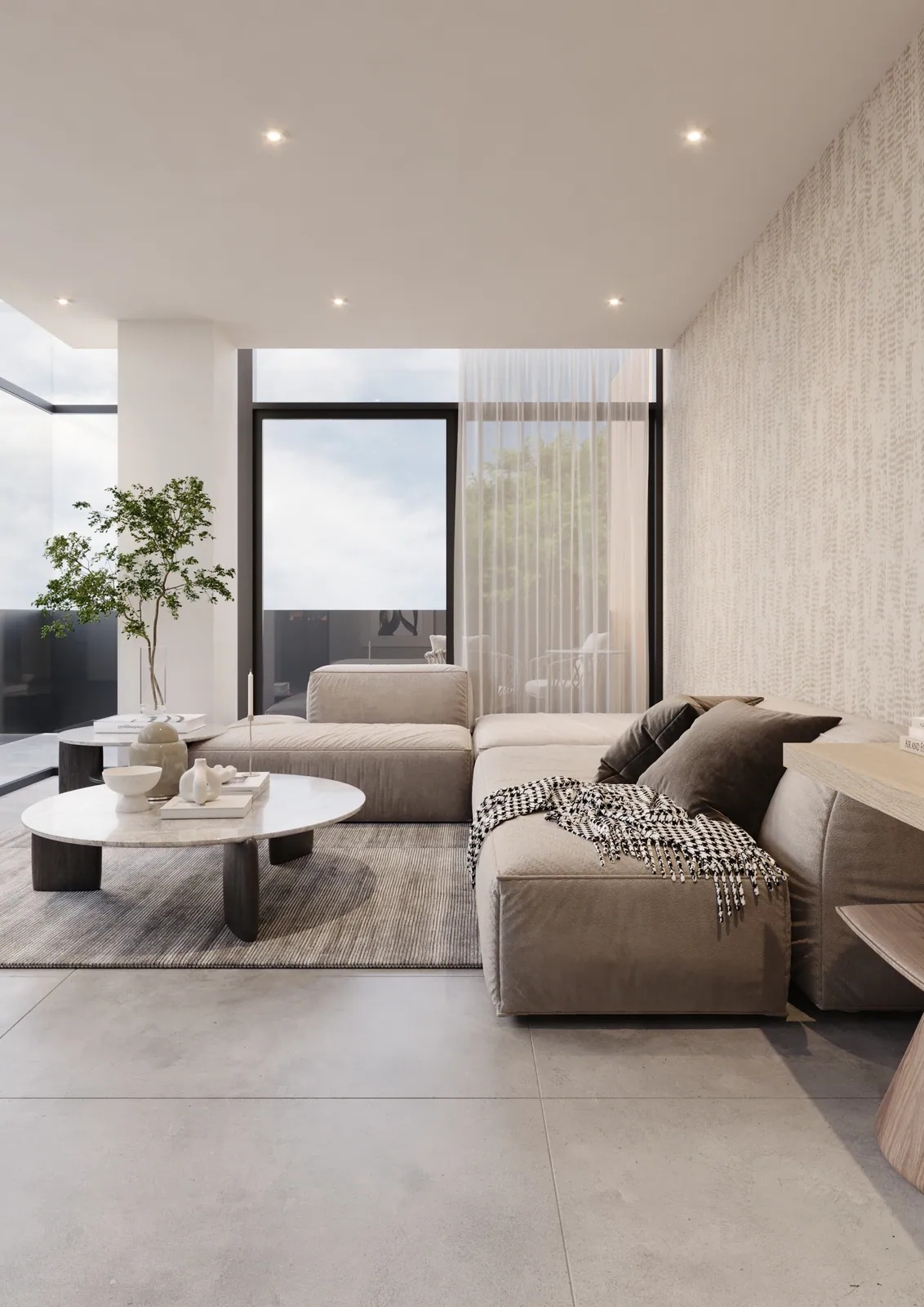 Savoir — sala con salida a terraza